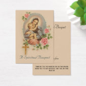 Virgin Mary Spiritual Bouquet Prayer Holy Card (Desk)