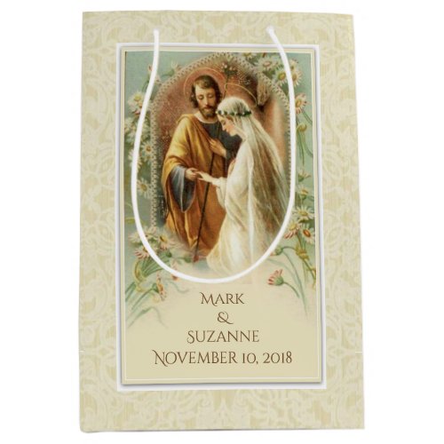 Virgin Mary  St Joseph Wedding Catholic Medium Gift Bag