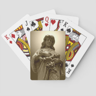 Virgin Mary Statue Poker Cards