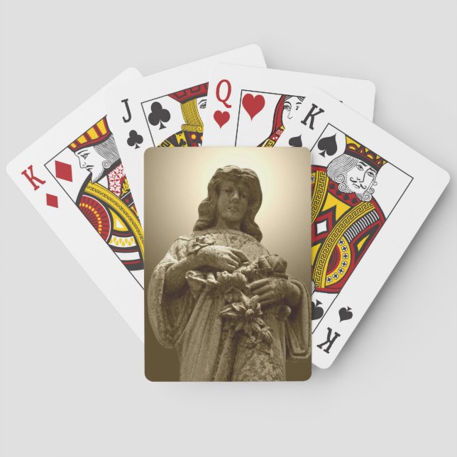 Virgin Mary Statue Poker Cards (Back)