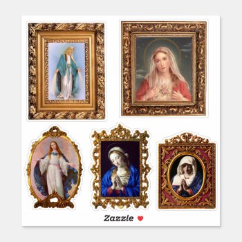 Virgin Mary Sticker by Xuxario at Zazzle
