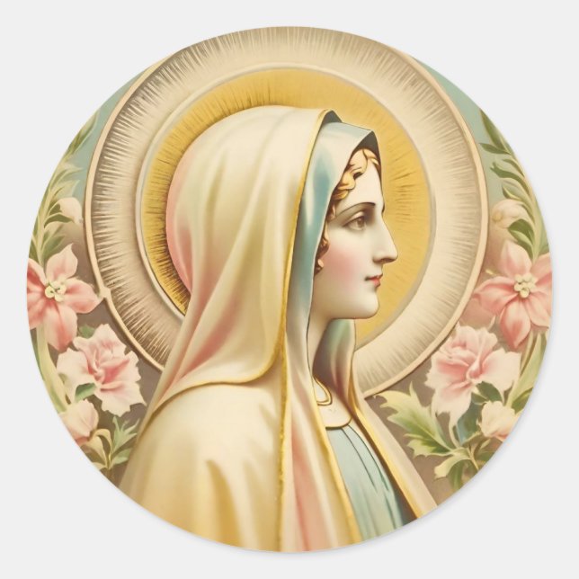 Virgin Mary Sticker  (Front)