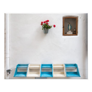 Virgin Mary street altar shrine photo print