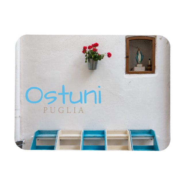 Virgin Mary street altar shrine text magnet (Horizontal)