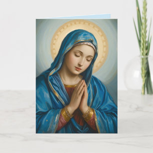 VIrgin Mary Sympathy Folded Greeting Card