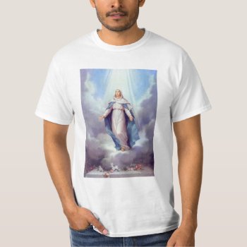 Virgin Mary T-shirt by ZazzleArt2015 at Zazzle