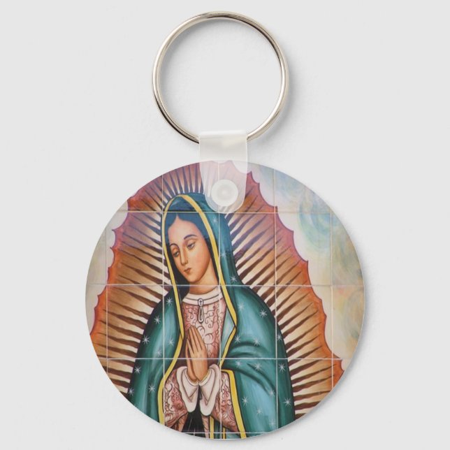 Virgin Mary / Virgen de Guadalupe Keychain (Front)
