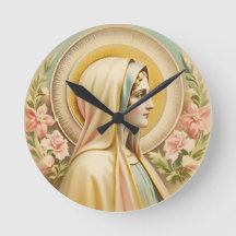 Virgin Mary Wall Clock