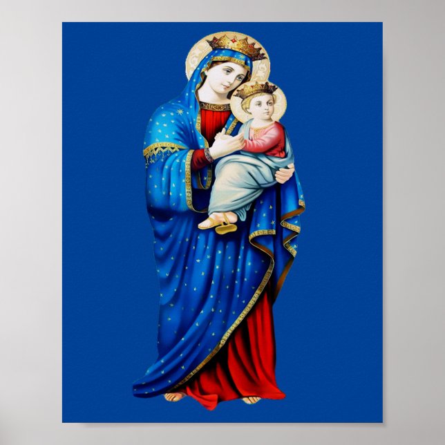 Virgin Mary with Baby Jesus Poster (Front)