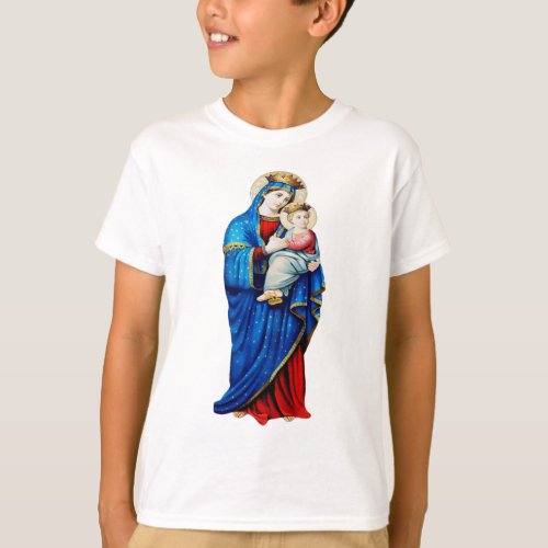 Virgin Mary with Baby Jesus T_Shirt