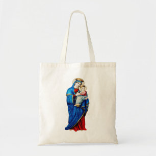 Virgin Mary with Baby Jesus Tote Bag