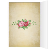 Virgin Mary with Child Jesus holding pink rose (Inside (Left))