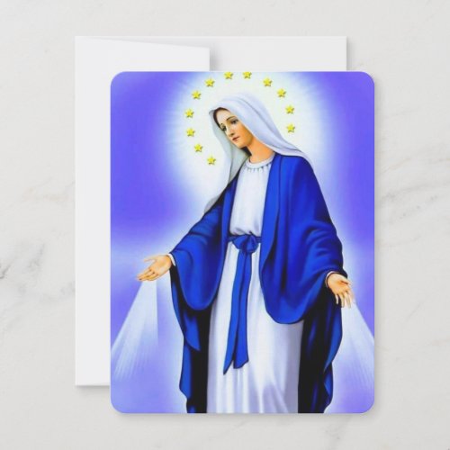 Virgin MaryCatholic Funeral Memorial Holy Card