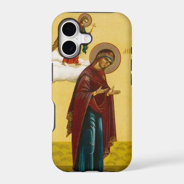 Virgin Mary's Russian icon Iphone Case (Back)