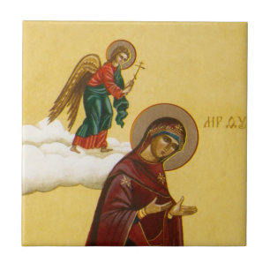 Virgin Mary's Russian icon Tile