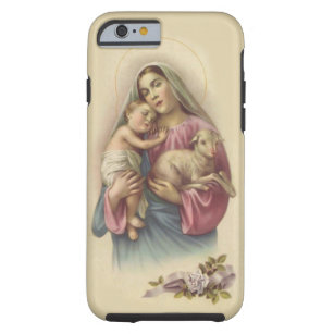 Virgin Mother Mary Baby Jesus Lamb Tough iPhone 6 Case