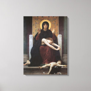 Virgin of Consolation - William Adolphe Bouguereau Canvas Print