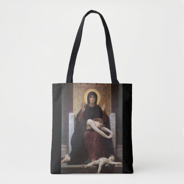 Virgin of Consolation – William Adolphe Bouguereau Tote Bag (Front)
