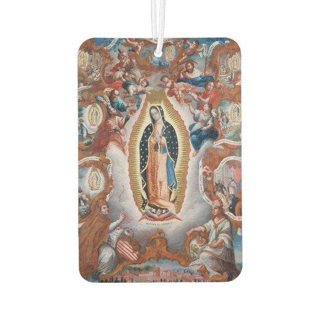 “Virgin of Guadalupe” art air freshner Freshener (Back)