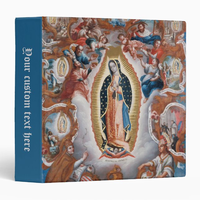“Virgin of Guadalupe” art binder (Front/Spine)