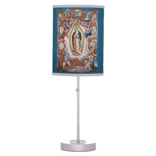 Virgin of Guadalupe art lamp