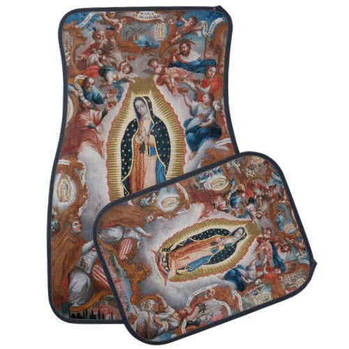 Virgin of Guadalupe car floor mats