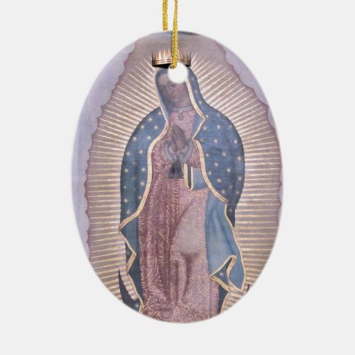 Virgin of Guadalupe Ceramic Ornament