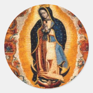Virgin of Guadalupe Classic Round Sticker
