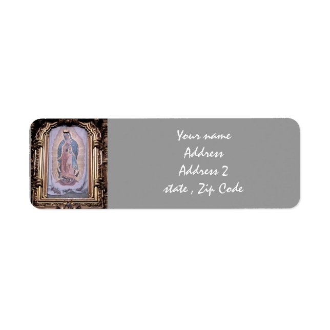 Virgin of Guadalupe Label (Front)
