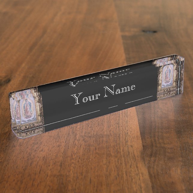 Virgin of Guadalupe Nameplate (Side)