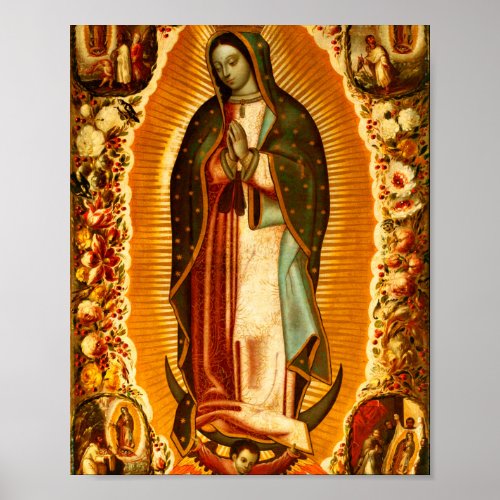 Virgin of Guadalupe Our Lady Catholic Gift Poster