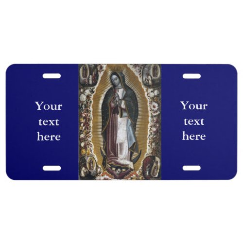 Virgin Of Guadalupe Our Lady License Plate