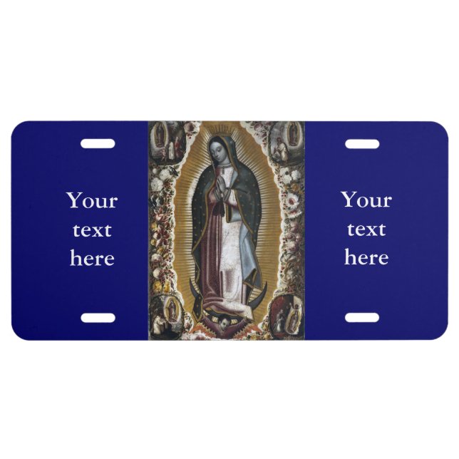 Virgin Of Guadalupe, Our Lady License Plate (Front)
