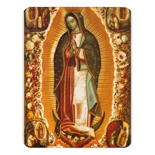Virgin of Guadalupe Our Lady Mother Mary Door Sign