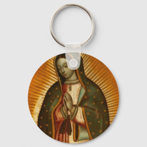 Virgin of Guadalupe Our Lady Mother Mary Keychain