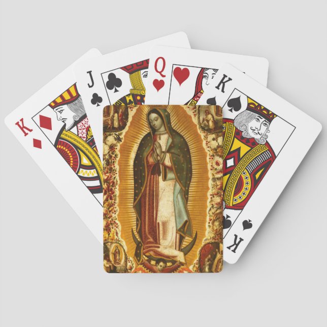 Virgin of Guadalupe Our Lady Mother Mary Poker Cards (Back)
