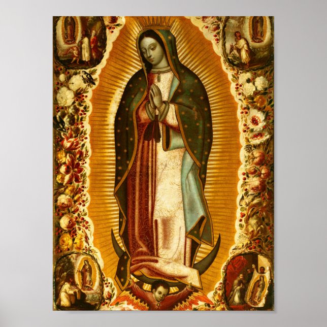 Virgin of Guadalupe Our Lady Mother Mary Poster (Front)