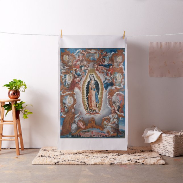 “Virgin of Guadalupe” religious art custom fabric (In Situ)