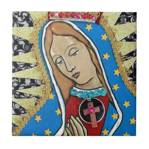 Virgin of Guadalupe Tile
