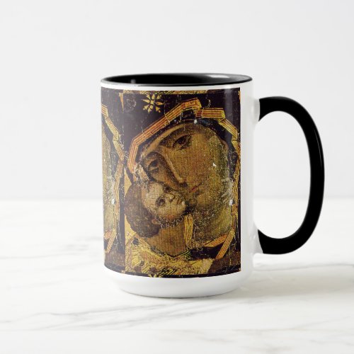 Virgin of Kyiv Ukraine Madonna Mug Closeup