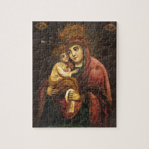 Virgin of Pochayiv Ukrainian Icon Jigsaw Puzzle