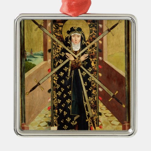 Virgin of Seven Sorrows from the Dome Altar 1499 Metal Ornament