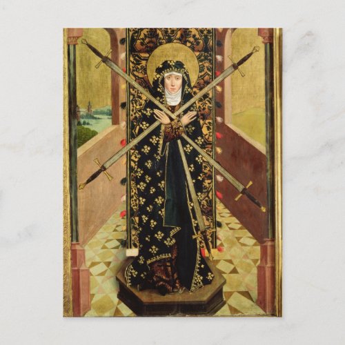 Virgin of Seven Sorrows from the Dome Altar 1499 Postcard