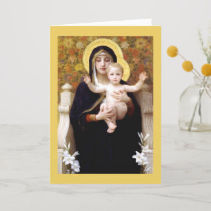 Virgin of the Lilies  Thank You Card