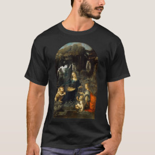Virgin of the Rocks by Leonardo da Vinci  T-Shirt