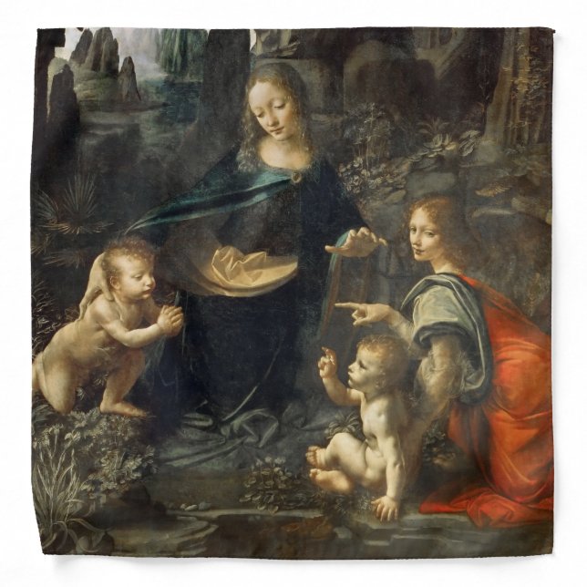 Virgin of the Rocks, Leonardo da Vinci Bandana (Front)
