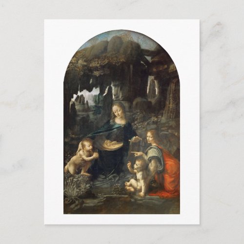 Virgin of the Rocks Leonardo da Vinci Postcard