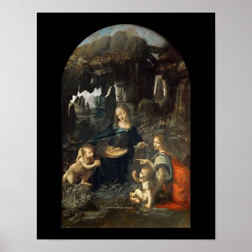 Virgin of the Rocks Leonardo da Vinci Poster