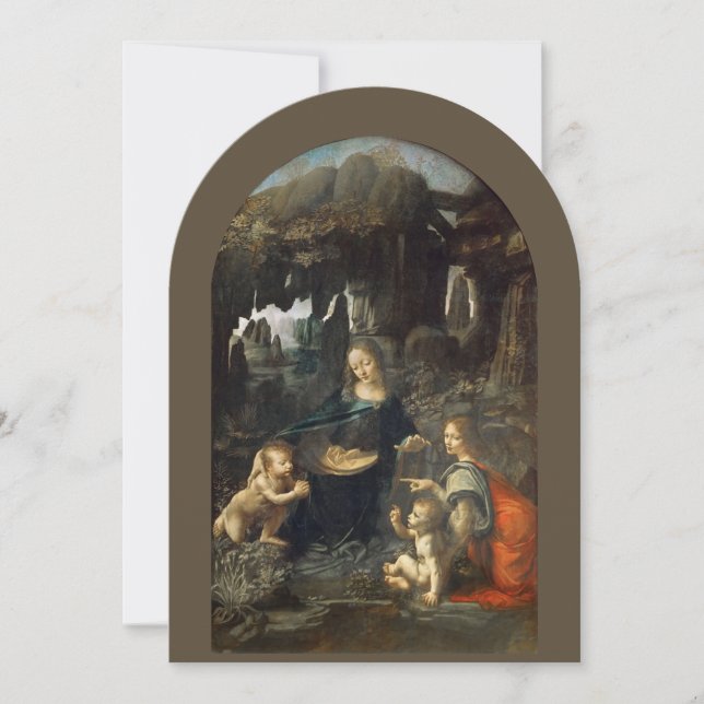 Virgin of the Rocks, Leonardo da Vinci Save The Date (Front)