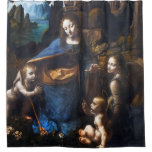 Virgin Of The Rocks Shower Curtain